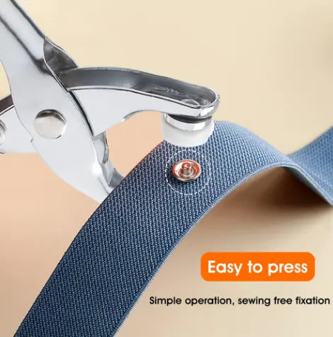 🔥100pcs Invisible Colored Metal Buckle & Manual Pressure Pliers Kit